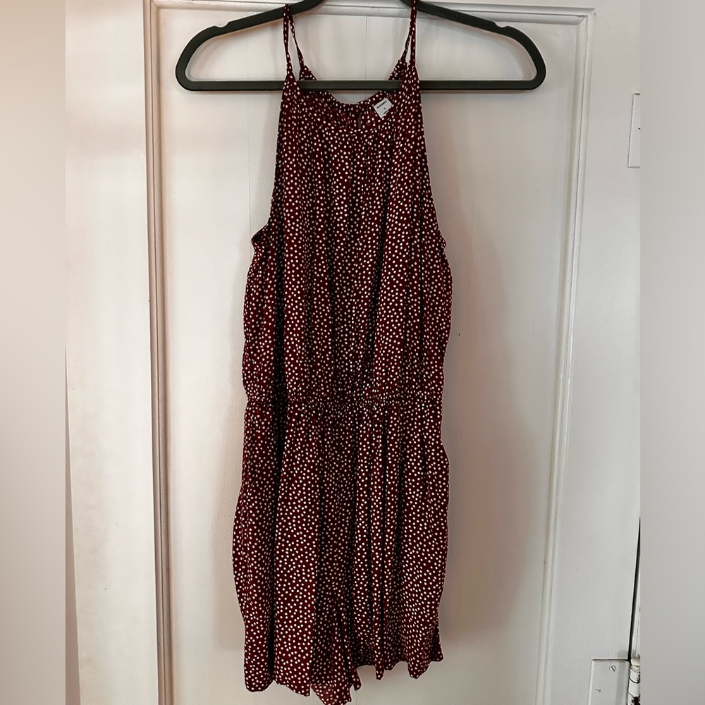 Old navy maroon romper